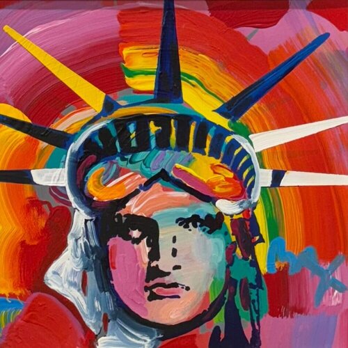Liberty Head Ver. #237 par Peter Max, Peinture en vente sur Singulart