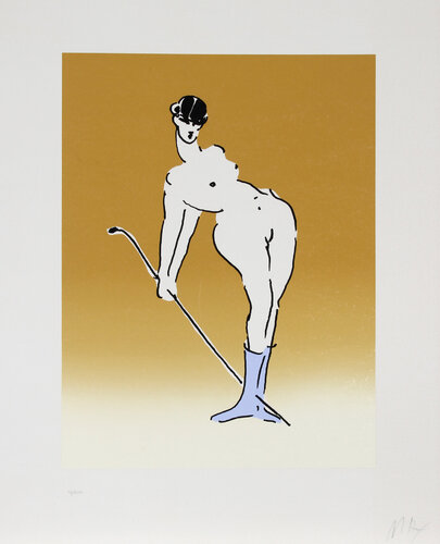 Nude with Crop di Peter Max, Stampa in vendita su Singulart