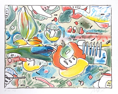 Flower Abstract di Peter Max, Stampa in vendita su Singulart