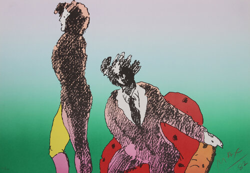 Across the Room di Peter Max, Stampa in vendita su Singulart