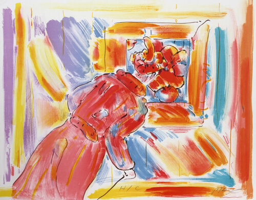 At the Picture di Peter Max, Stampa in vendita su Singulart