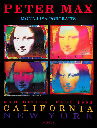 Mona Lisa Portraits von Peter Max, Druck kaufen auf Singulart