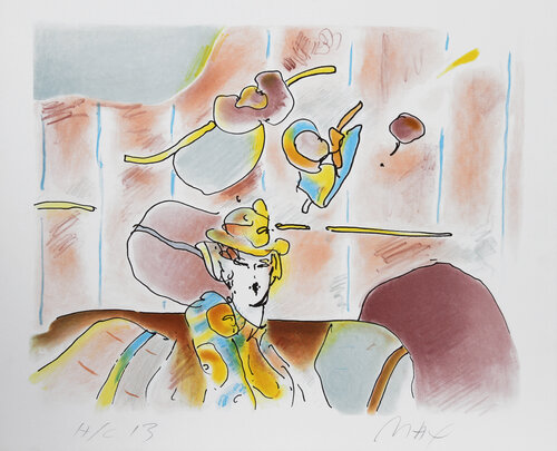 Lady of Fashion II di Peter Max, Stampa in vendita su Singulart