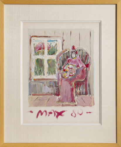 Woman Seated by Peter Max, Work on Paper for Sale on Singulart