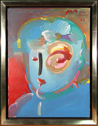 Zero in Blue van Peter Max, Schilderij te koop op Singulart