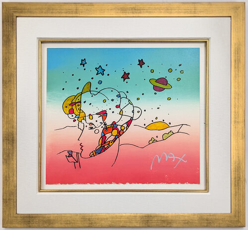 Cosmic Profile (original mixed media and watercolor) par Peter Max, Œuvre sur papier en vente sur Singulart