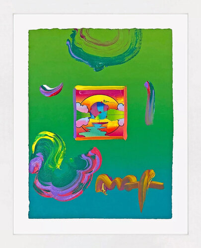 ピーターマックス　peter max アクリル画 Peter Max ピーター・マックス 平和 | Pay ID