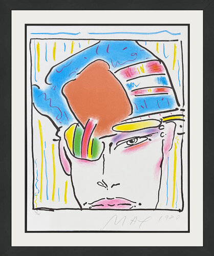 Zero's Friend (framed hand signed lithograph) von Peter Max, Druck kaufen auf Singulart