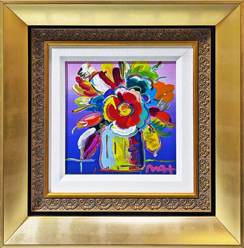 Abstract Flowers Ver. XII #283 (original painting) par Peter Max, Peinture en vente sur Singulart