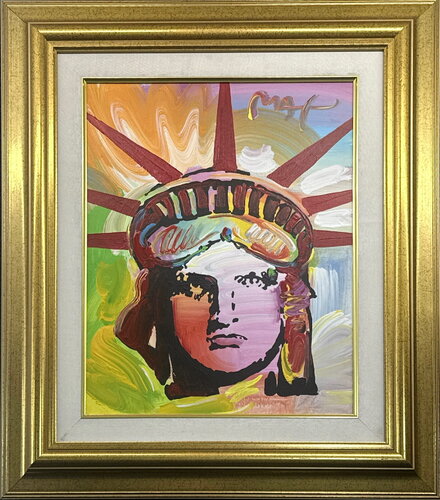 Liberty Head Ver. VI par Peter Max, Peinture en vente sur Singulart