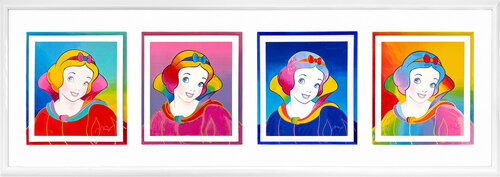 Disney: Snow White Suite (large custom framed set of 4 serigraphs) di Peter Max, Stampa in vendita su Singulart