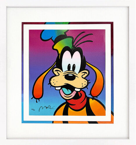 Disney: Goofy (custom framed hand signed serigraph) by Peter Max, Print for Sale on Singulart