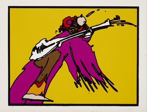 Jimi Hendrix di Peter Max, Stampa in vendita su Singulart