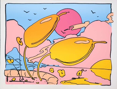 Tropical Flowers by Peter Max, Print for Sale on Singulart