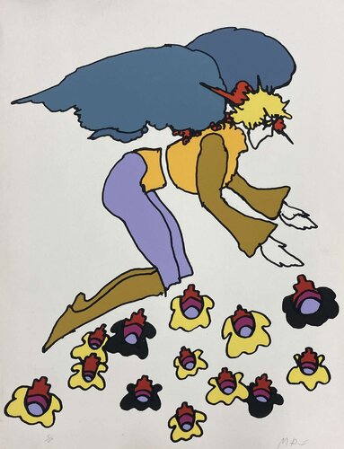 Flowering Angel by Peter Max, Print for Sale on Singulart