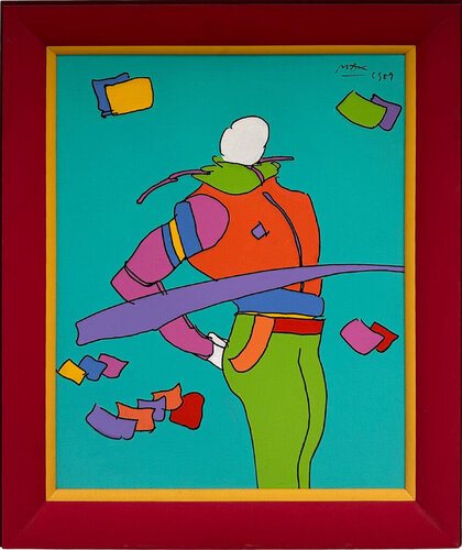 Running Man by Peter Max, Painting for Sale on Singulart
