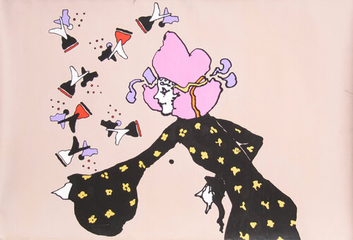 Galaxy Lady by Peter Max, 회화 for Sale on Singulart