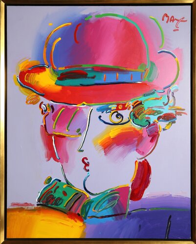 Zero in Purple by Peter Max, Painting for Sale on Singulart