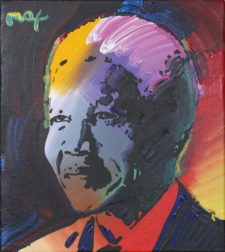 Nelson Mandela 2 par Peter Max, Peinture en vente sur Singulart