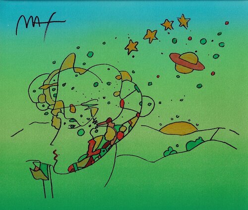 Cosmic Profile by Peter Max, Other Media for Sale on Singulart