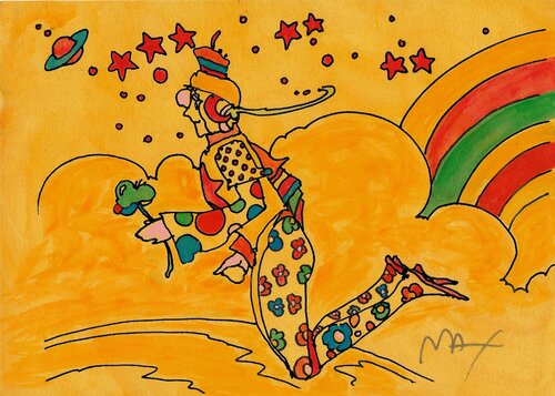 Cosmic Flyer by Peter Max, Other Media for Sale on Singulart