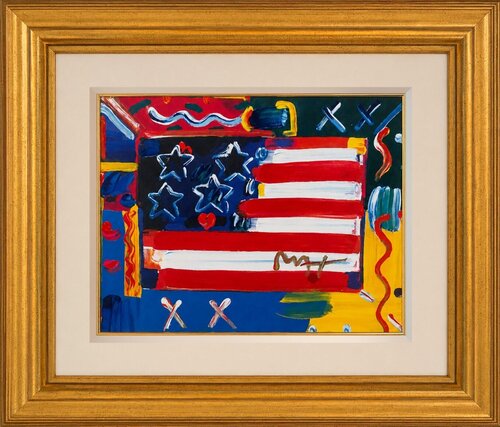 Flag with Heart de Peter Max, Otros medios a la venta en Singulart