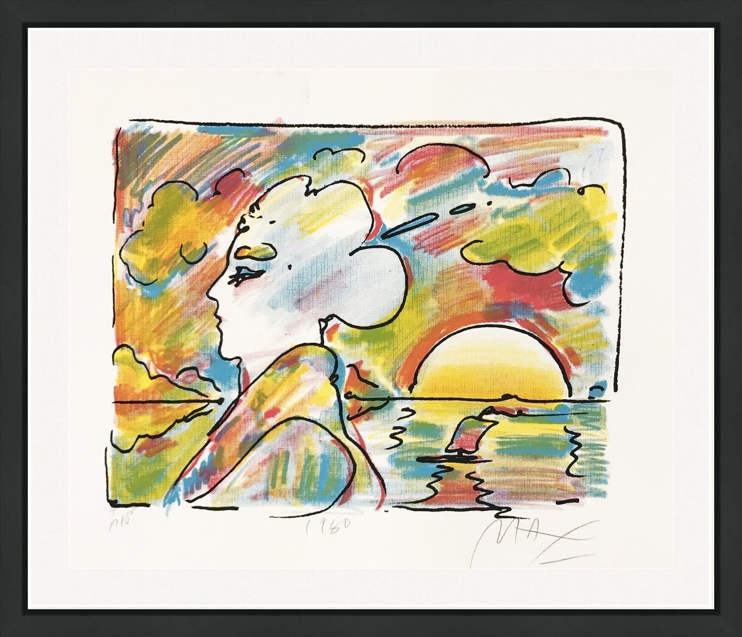 SUNSET PROFILE Peter Max