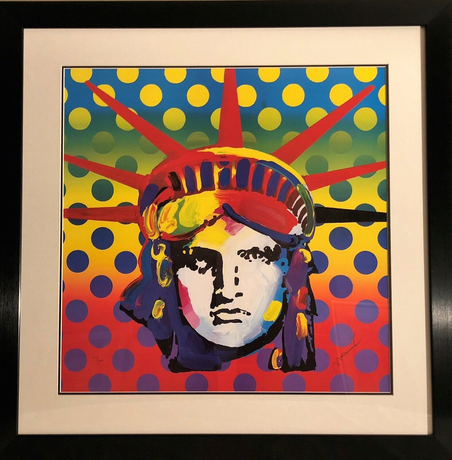 Liberty Head 2003 - Limited Edition Lithograph by Peter Max Peter Max