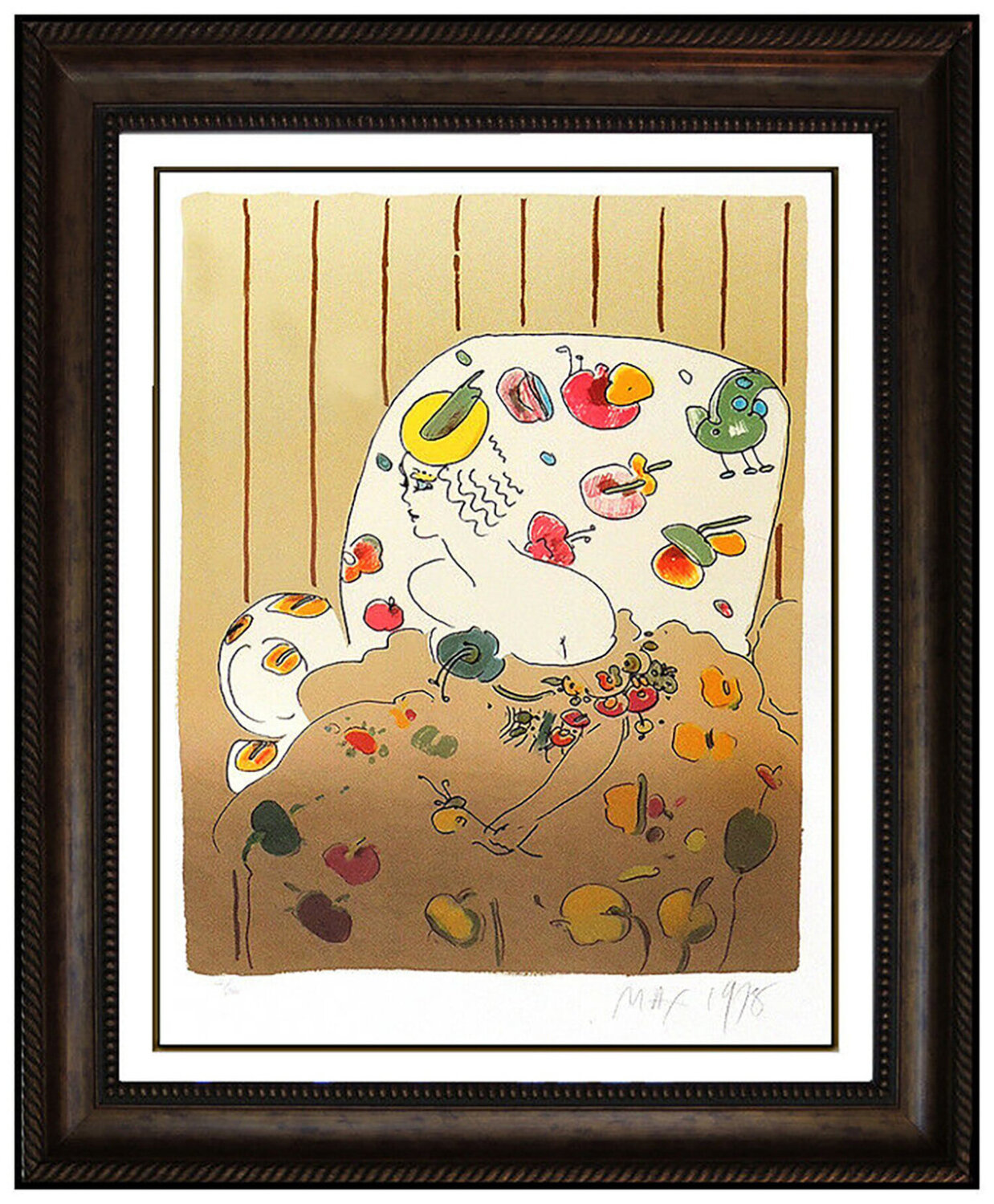 Lady in Flowers Peter Max