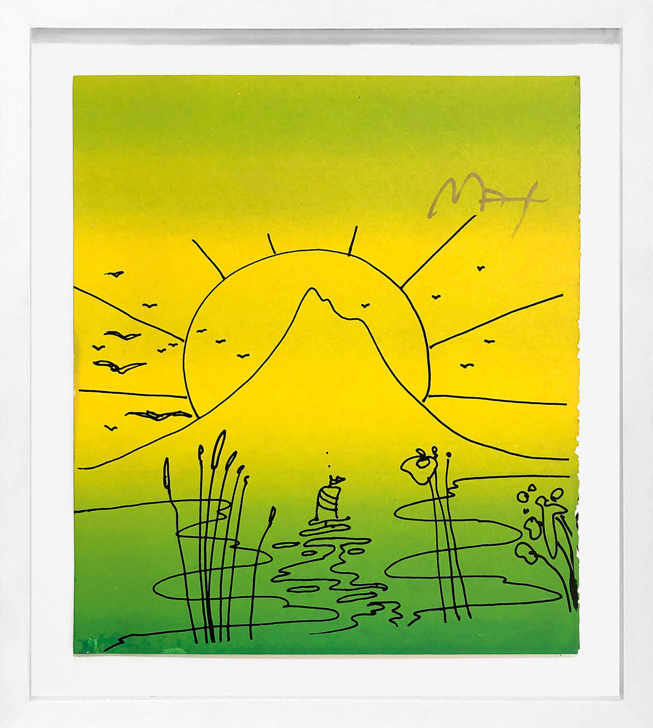 SAILBOAT SUNRISE Peter Max