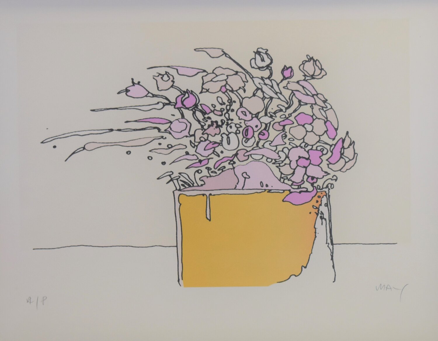 Flowers in the wind Peter Max