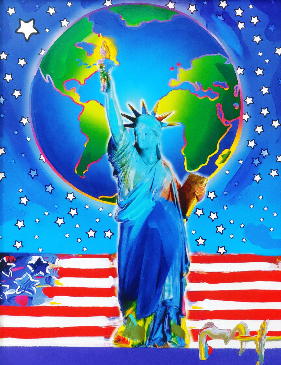 PEACE ON EARTH Peter Max