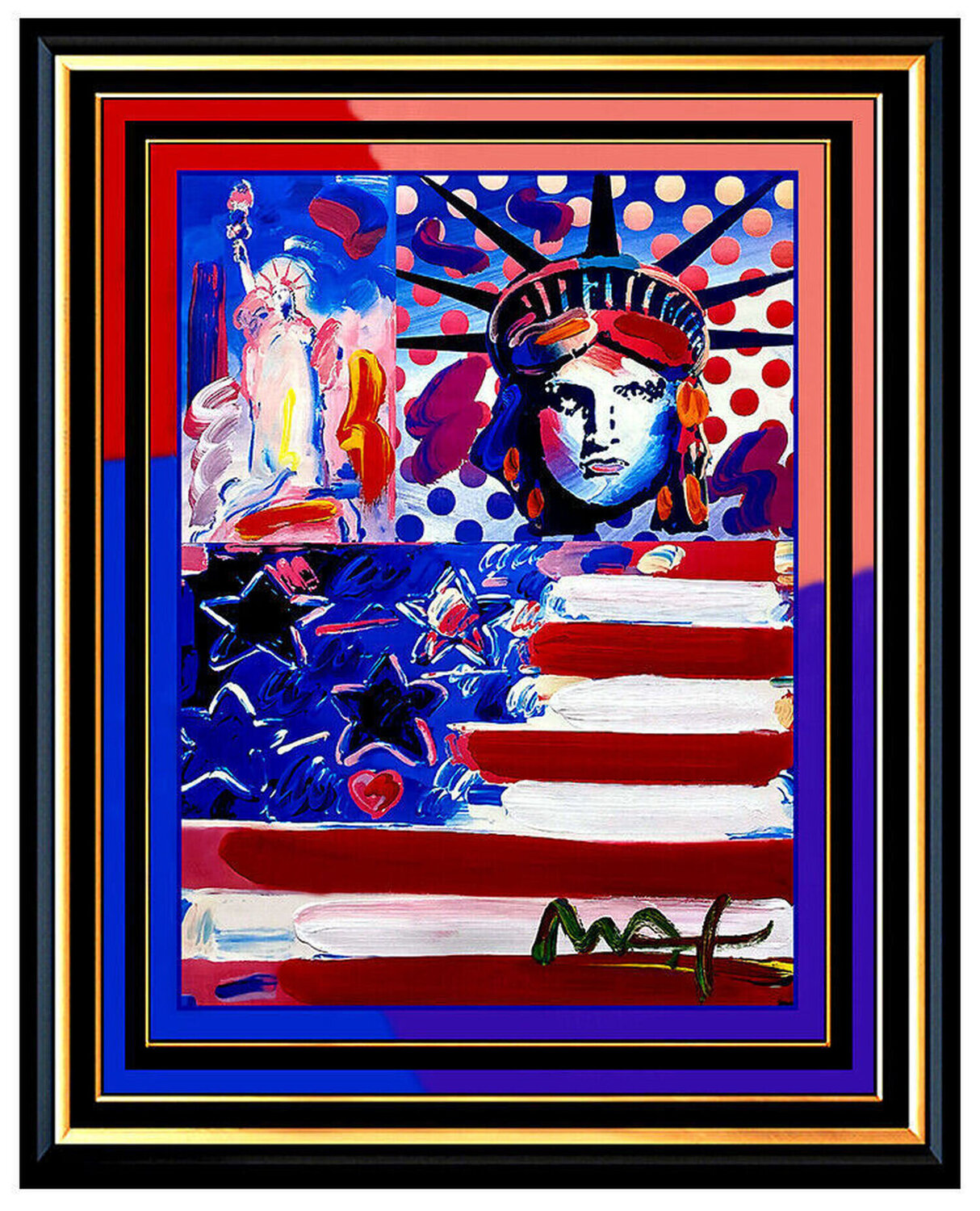 GOD BLESS AMERICA Peter Max