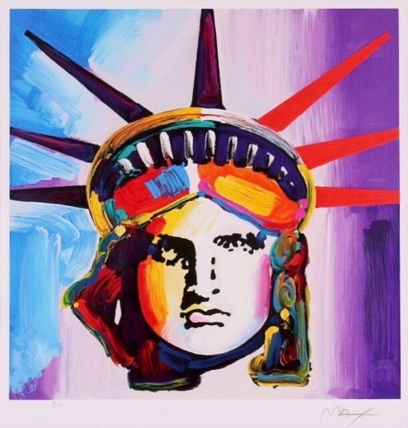Liberty Head (Statue of Liberty Print) Peter Max