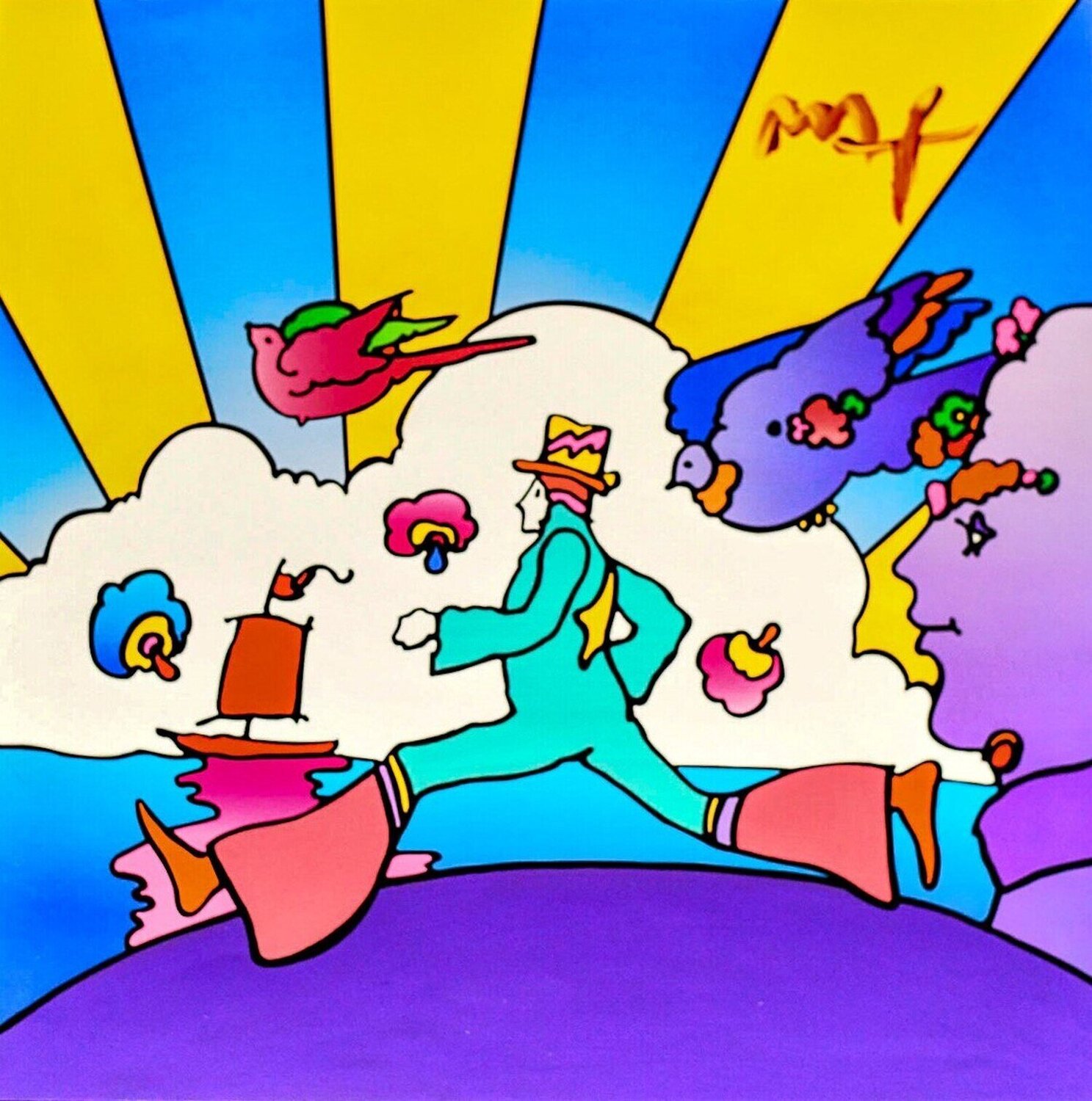 Cosmic Runner Peter Max