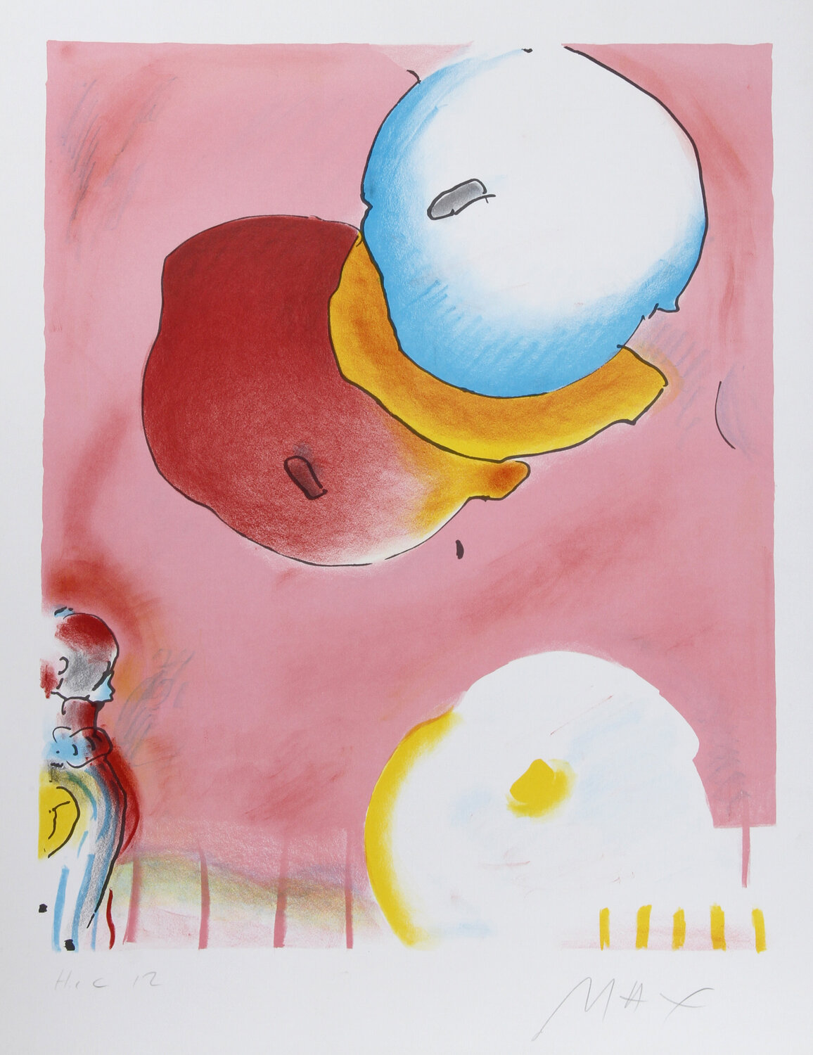 Two Floating Peter Max