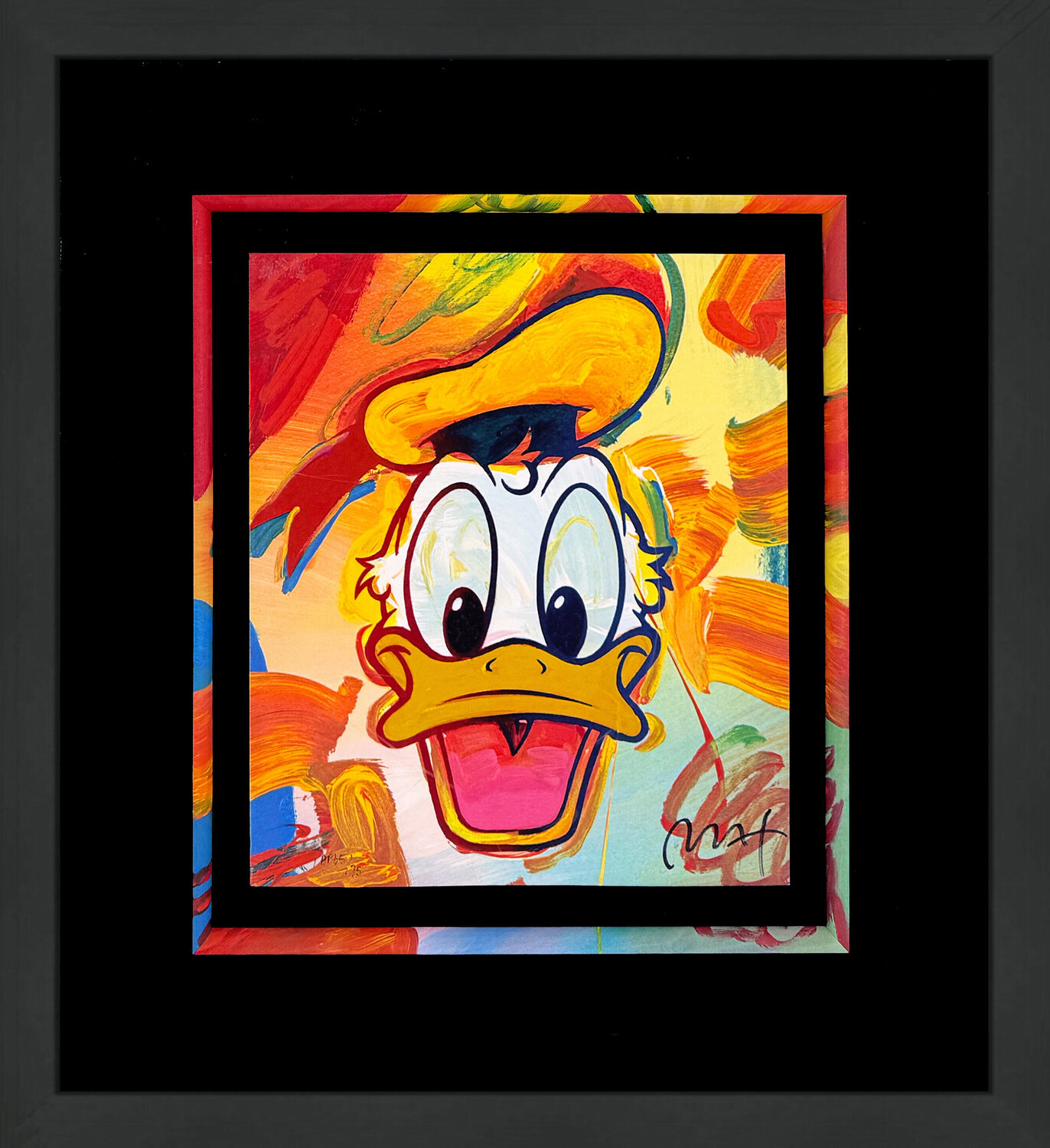 Disney: Donald Duck (custom framed hand signed serigraph) Peter Max