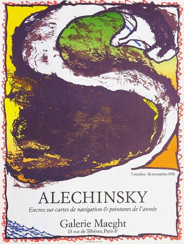 Expo 084 - Galerie Maeght van Pierre Alechinsky, Afdruk te koop op Singulart