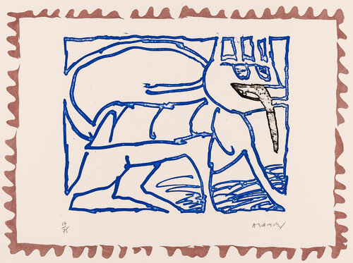Le chien roi - Le chien roi van Pierre Alechinsky, Afdruk te koop op Singulart