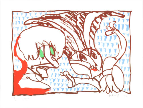 Ecoute van Pierre Alechinsky, Afdruk te koop op Singulart