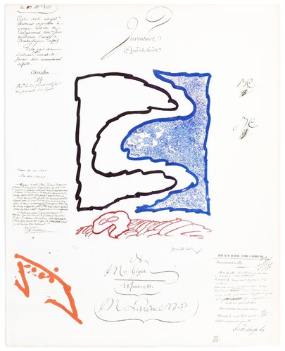 L’Avenir de la Propriété IV di Pierre Alechinsky, Stampa in vendita su Singulart