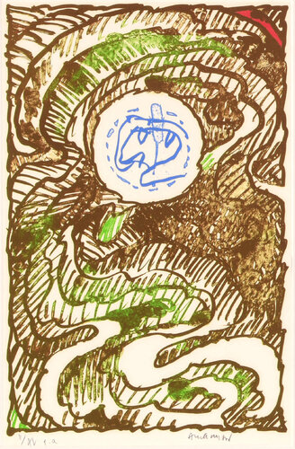 L’excédante 03 di Pierre Alechinsky, Stampa in vendita su Singulart