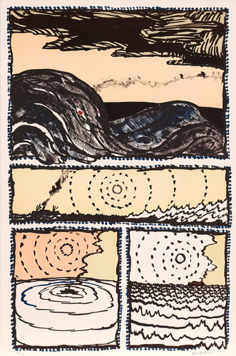 Le Volturno 02 van Pierre Alechinsky, Afdruk te koop op Singulart