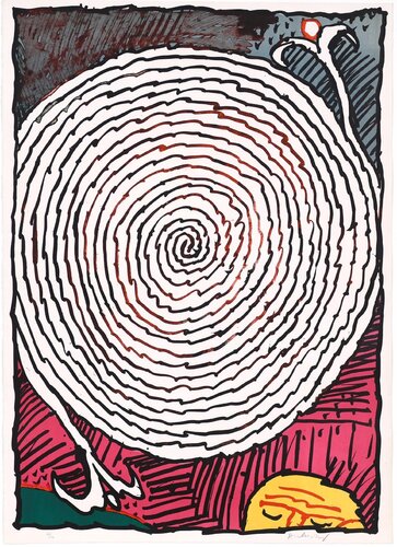 Labyrinthe d’apparat IV van Pierre Alechinsky, Afdruk te koop op Singulart