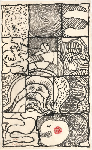 Pleine page (Full page) van Pierre Alechinsky, Afdruk te koop op Singulart