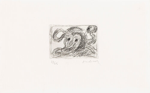 La ligne seule 01 par Pierre Alechinsky, Édition en vente sur Singulart