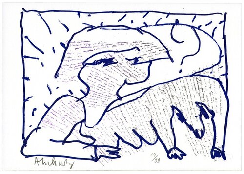 Pointes et Feutres 10 by Pierre Alechinsky, Print for Sale on Singulart