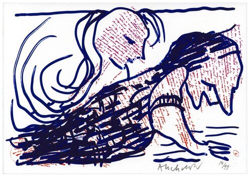 Pointes et Feutres 5 van Pierre Alechinsky, Afdruk te koop op Singulart