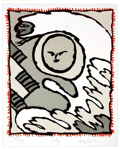 Griserie à minuit 1 by Pierre Alechinsky, Print for Sale on Singulart