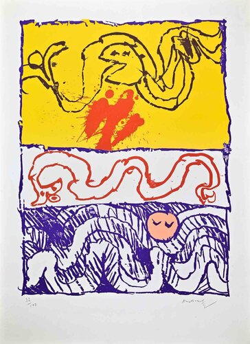 Composition by Pierre Alechinsky, Print for Sale on Singulart